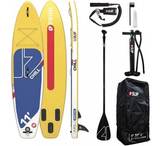 Сапборд PRIME CHILL SUP 11"x32"x6", желтый 4620131033270 1