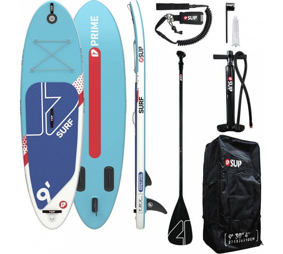 Сапборд PRIME SURF SUP 9"x30"x4", голубой 4620131032556 1