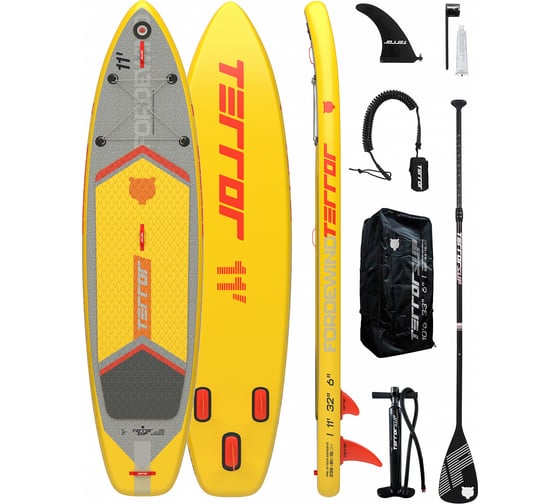Сапборд TERROR SUP 11.6 32 6 FORDEWIND Желтый 4680609709090 1