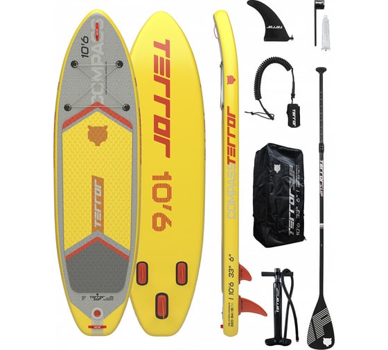 Сапборд TERROR SUP 10.6 33 6 COMPASS Желтый 4620131033522 1