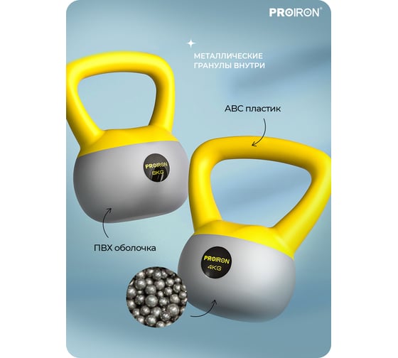 Гиря мягкая PROIRON 6 кг ГИ1060М