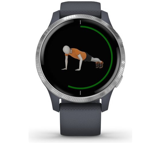 Смарт-часы Garmin Venu, GPS, Wi-Fi, Blue Granite/Silver, E.EU 010-02173-03