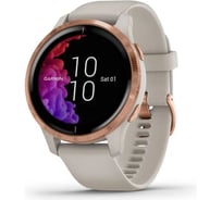 Смарт-часы Garmin Venu, GPS, Wi-Fi, Light Sand/Rose Gold, E.EU 010-02173-23
