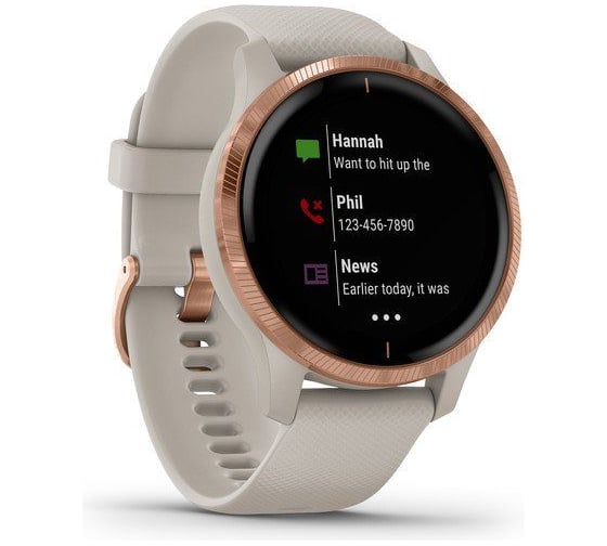 Смарт-часы Garmin Venu, GPS, Wi-Fi, Light Sand/Rose Gold, E.EU 010-02173-23