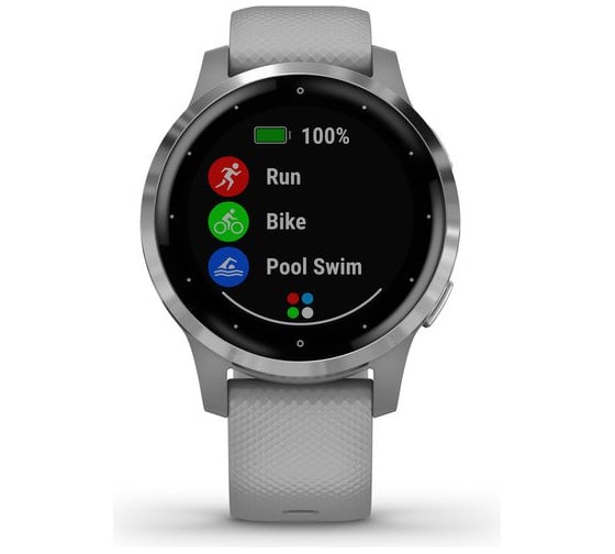 Смарт-часы Garmin vivoactive 4S, GPS, Wi-Fi, Powder Gray/Silver, E.EU 010-02172-03