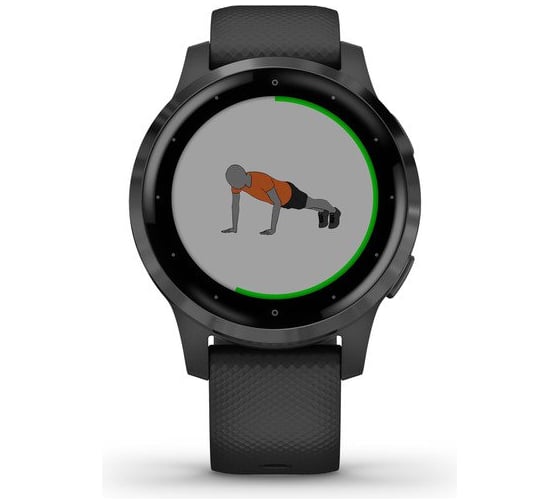 Смарт-часы Garmin vivoactive 4S, GPS, Wi-Fi, Black/Slate, E.EU 010-02172-13