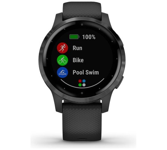 Смарт-часы Garmin vivoactive 4S, GPS, Wi-Fi, Black/Slate, E.EU 010-02172-13