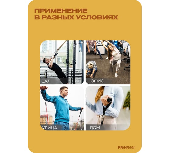 Набор эспандеров для фитнеса PROIRON 5 шт НЭ005