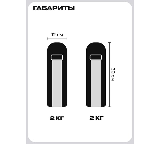 Утяжелители для рук и ног PROIRON 2 шт по 2 кг УТ220