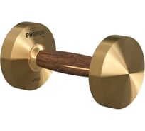 Гантель из латуни и орехового дерева PROIRON 4 кг с подставкой Г1040ЛО