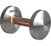 Гантель из нержавеющей стали и орехового дерева PROIRON 6 кг Г1060НО