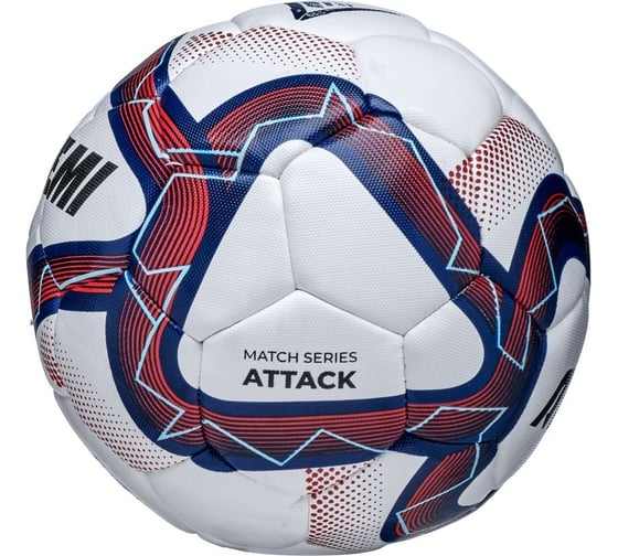 Мяч футбольный ATEMI ATTACK MATCH, синтетическая кожа ПУ, Hybrid stitching, р.4, окружность 65-66 00-00010257