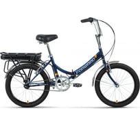 Велосипед E-Forward DUNDEE 20 E-250, 1 скорость, рост 14, 2022г, темно-синий reb22fw20678