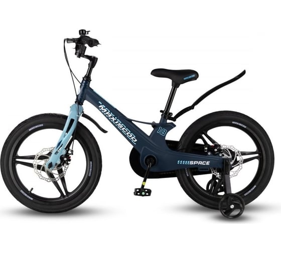 Велосипед детский Maxiscoo SPACE Deluxe 18'', матовый ультрамарин, 2024 г MSC-S1831D