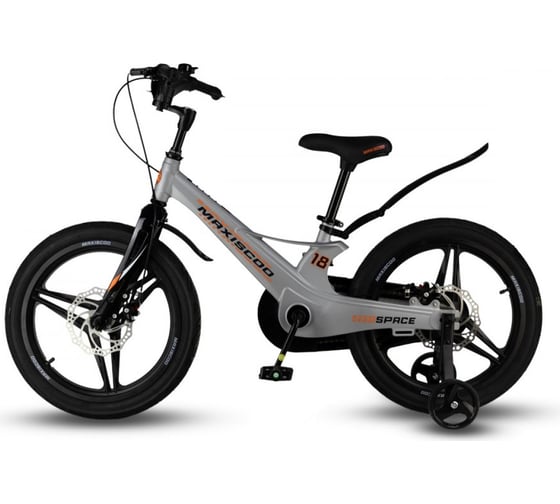 Велосипед детский Maxiscoo SPACE Deluxe 18'', серый жемчуг, 2024 г MSC-S1833D