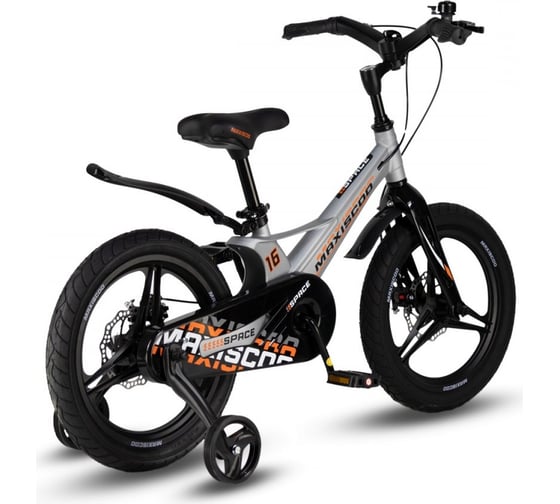 Велосипед детский Maxiscoo SPACE Deluxe 16'', серый жемчуг, 2024 г MSC-S1633D