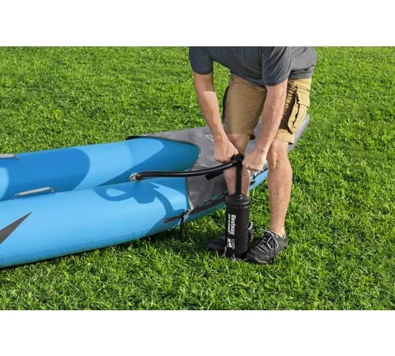 Надувная байдарка BestWay Surge Elite X1 Kayak 305x91x40 см, алюминиевое весло 230 см, насос 62086, до 100 кг 65143 BW