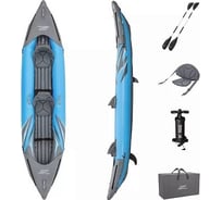 Надувная байдарка BestWay Surge Elite X2 Kayak 382x94x42 см, алюминиевый весла 230 см, 2шт, насос 62086, до 180 кг 65144 BW