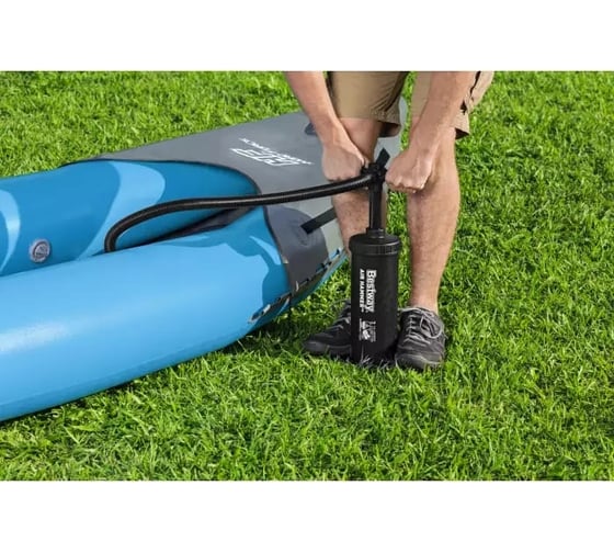 Надувная байдарка BestWay Surge Elite X2 Kayak 382x94x42 см, алюминиевый весла 230 см, 2шт, насос 62086, до 180 кг 65144 BW