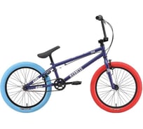 Велосипед STARK 24 Madness BMX 1 темно-синий матовый/серебристый/синий/красный HQ-0014140
