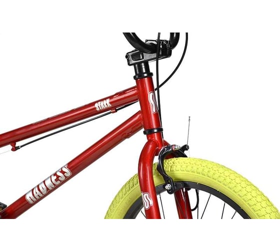 Велосипед STARK 24 Madness BMX 1 красный/серебристый/хаки HQ-0014362