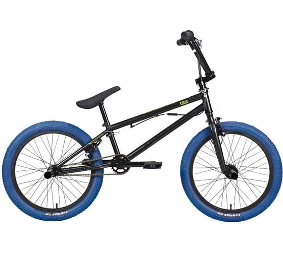 Велосипед STARK 24 Madness BMX 3 антрацитовый матовый/антрацитовый глянцевый/зеленый/темно-синий HQ-0014346