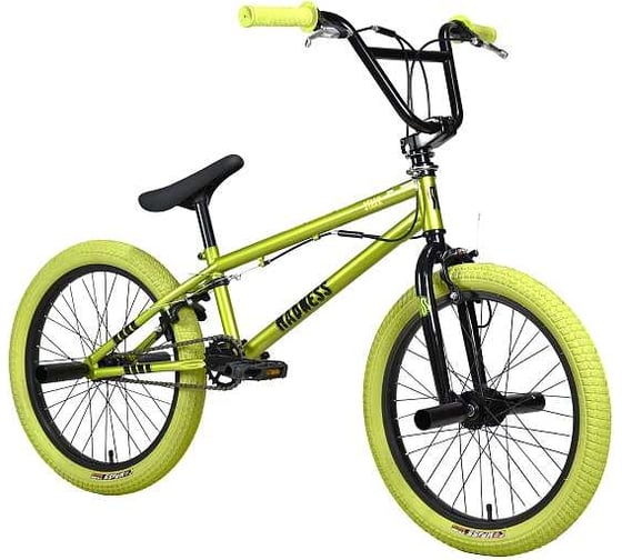 Велосипед STARK 24 Madness BMX 3 зеленый металлик/черный/хаки HQ-0014374