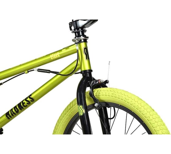 Велосипед STARK 24 Madness BMX 3 зеленый металлик/черный/хаки HQ-0014374