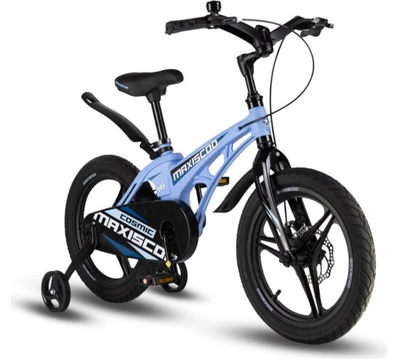 Велосипед детский Maxiscoo COSMIC Deluxe 16'', небесно-голубой матовый, 2024 г MSC-C1633D