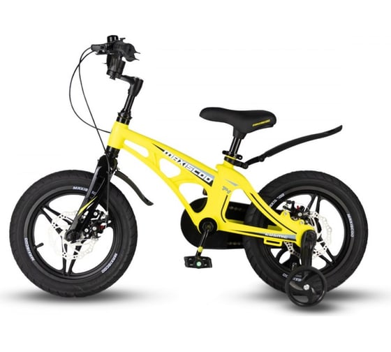Велосипед детский Maxiscoo COSMIC Deluxe Plus 14'', желтый матовый, 2024 г MSC-C1436D
