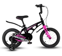 Велосипед детский Maxiscoo COSMIC Стандарт Плюс 14'', черный жемчуг, 2024 г MSC-C1432