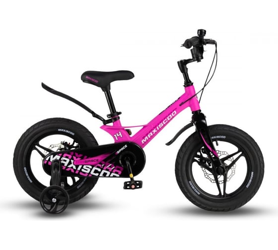 Велосипед детский Maxiscoo SPACE Deluxe Plus 14'', ультра-розовый матовый, 2024 г MSC-S1432D