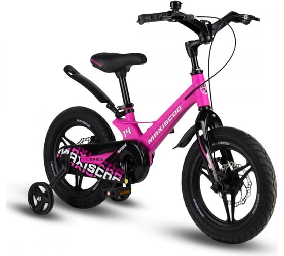 Велосипед детский Maxiscoo SPACE Deluxe Plus 14'', ультра-розовый матовый, 2024 г MSC-S1432D
