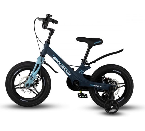 Велосипед детский Maxiscoo SPACE Deluxe Plus 14'', матовый ультрамарин, 2024 г MSC-S1431D