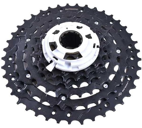 Кассета Shimano 11-41T, 9 скоростей CUES, LINKGLIDE, CS-LG300-9 11-13-15-17-20-23-28-34-41T ACSLG3009141 HQ-0015629 1