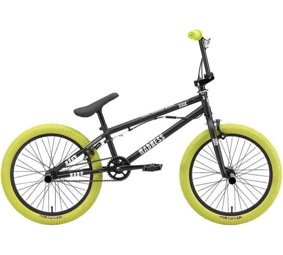 Велосипед STARK 24 Madness BMX 2 черный матовый/серебристый/хаки HQ-0014143 1