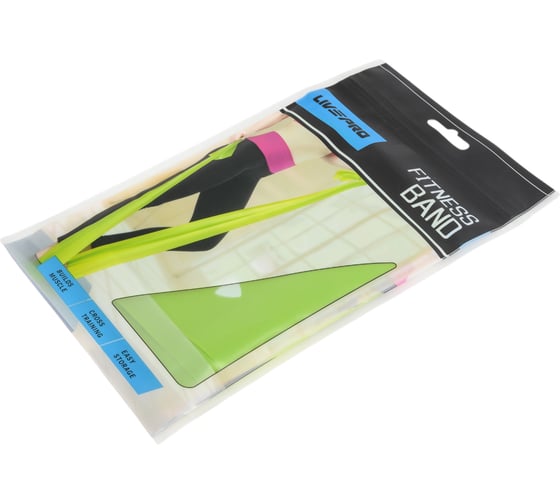 Ленточный амортизатор LivePro Latex Resistance Band низкое сопротивление, зеленый NL LP8415-S-GN 00-00-00