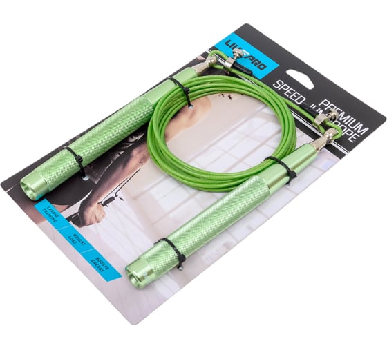 Скакалка LivePro Speed Jump Rope зеленый, 185 гр NL LP8283 GN-00-00