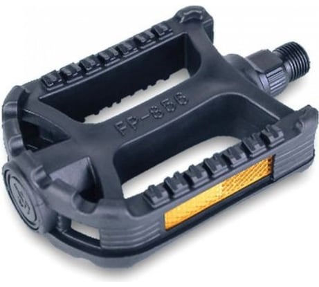 Педали Feimin FP-856,105 74 мм, моноблок пластик, стальная ось, 307г, черные HQ-0004215