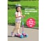 Самокат складной Moby Kids Disco 120 PU со светом, свет и звук на деке, розовый 641464 8