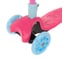 Самокат складной Moby Kids Disco 120 PU со светом, свет и звук на деке, розовый 641464 9