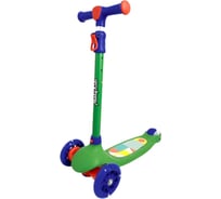 Самокат Moby Kids Click колёса 120 PU со светом, зелёный 649304