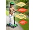 Самокат складной Moby Kids Dragon 120 мм, PVC, со светом, зелёный 641443 4