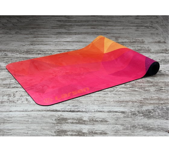 Коврик для фитнеса и йоги Larsen microfiber Style 5, 180х60х0,3 см, 352571