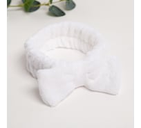 Повязка на голову Этель белый, 100% п/э 9211393