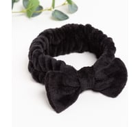 Повязка на голову Этель черный, 100% п/э 9211394