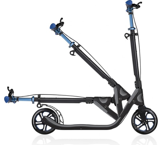 Самокат GLOBBER ONE NL 205 DELUXE  черно-синий 478-101
