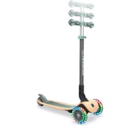 Самокат GLOBBER PRIMO FOLDABLE WOOD LIGHTS, Зеленый 436-106