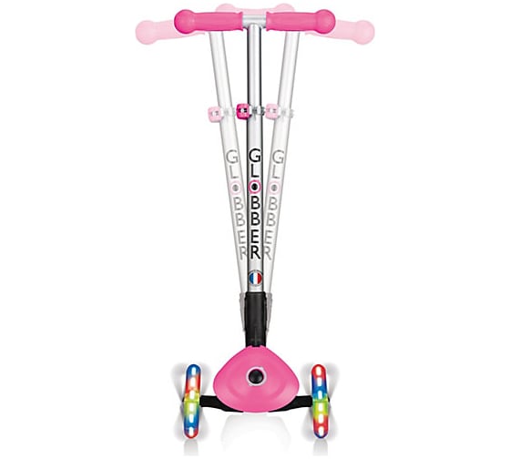 Самокат GLOBBER PRIMO FOLDABLE LIGHTS, Розовый 432-110-2
