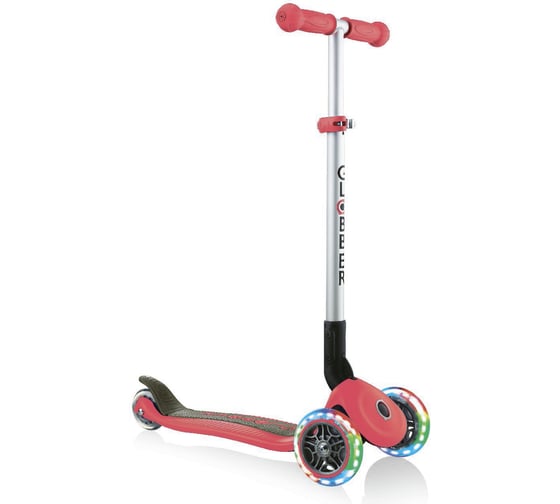Самокат GLOBBER PRIMO FOLDABLE LIGHTS, Красный 432-102-2
